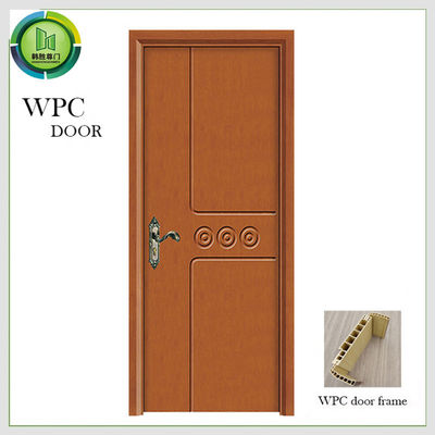 Φιλική WPC σαφής κύρια πόρτα Eco, επικυρωμένη ISO9001 σαφής πόρτα κρεβατοκάμαρων