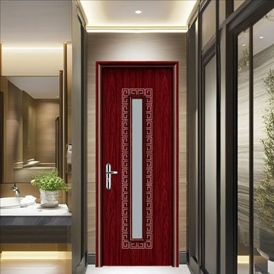 Τερμιτοασφαλής γυάλινη πόρτα WPC με ανώτερη αντοχή στην υγρασία και ηχομόνωση για εσωτερικές εφαρμογές