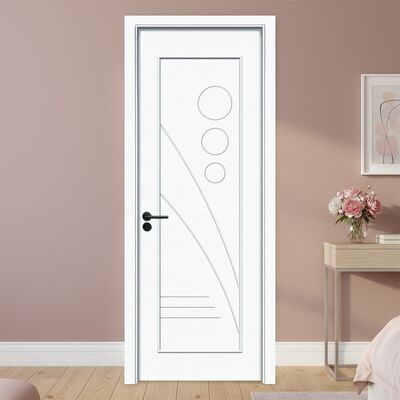 Porta Interna Resistente all'Umidità in WPC Porta Composita Cava con Isolamento Termico, Isolamento Acustico e Resistenza a Muffa, Termiti e Marciume per Interni