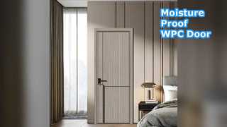 Ανθεκτική κούφια πόρτα WPC, ανθεκτική στην υγρασία, θερμομονωμένη