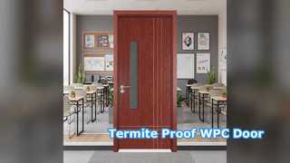 WPC Γυάλινη Πόρτα Τερμιτών Mold Proof Energy Efficient