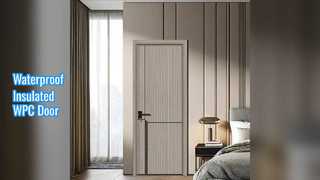 Κοίλη πόρτα WPC με μόνωση υγρασίας