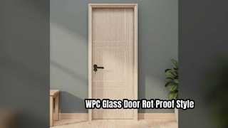 WPC γυάλινη πόρτα ανθεκτική και ανθεκτική στην υγρασία